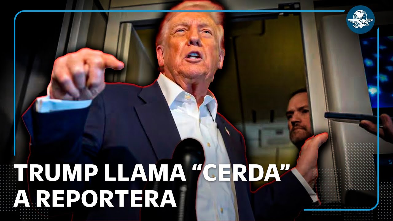 Trump llama “cerda” a reportera tras cuestionarlo sobre el caso Epstein