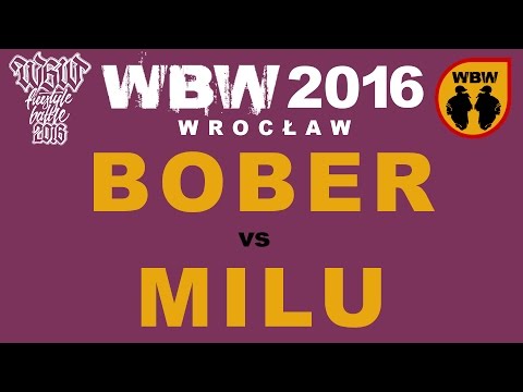 Bober 🆚 Milu 🎤 WBW 2016 Wrocław (freestyle rap battle) FINAŁ