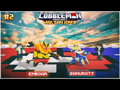 EMBOAR vs SAMUROTT | Cobblemon Multiplayer | Minecraft in Telugu