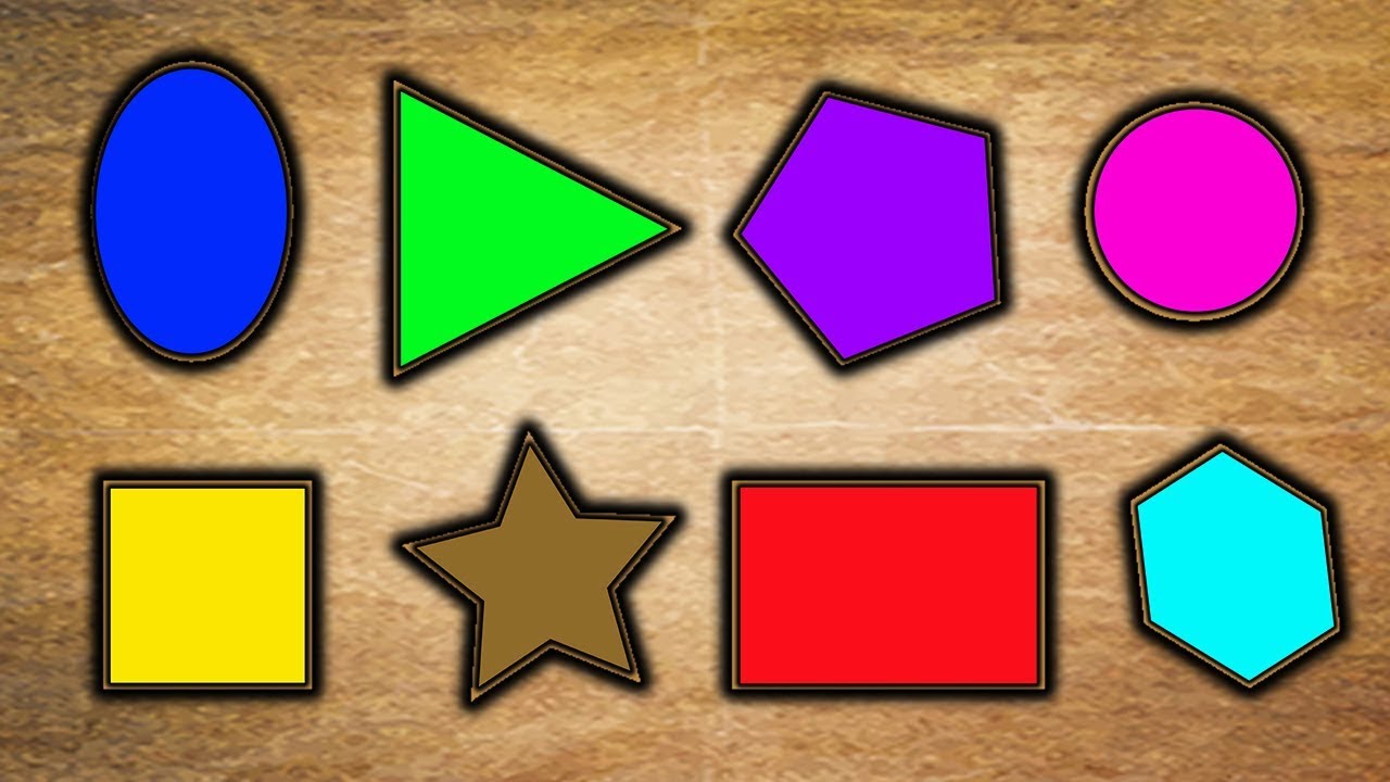 木製ブロックのおもちゃで形を学ぶ