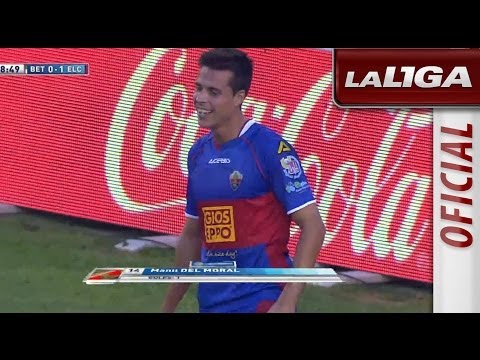 Gol de Manu del Moral (0-1) en el Real Betis - Elche CF - HD