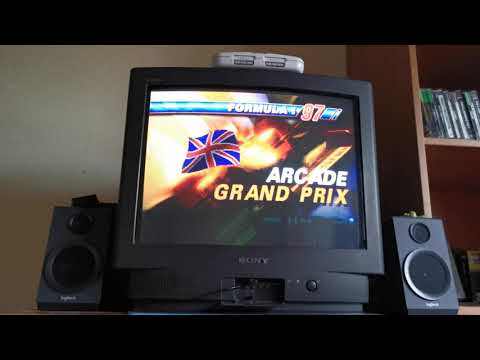 Formula 1 '97 (PS1 PAL Version) - Start Up + Demo run - PS1 SCPH-7502 - Modchip