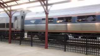 preview picture of video 'Amtrak 198 & 96 - Crescent Train 19 - Hattiesburg Arrival - 3/7/2015'