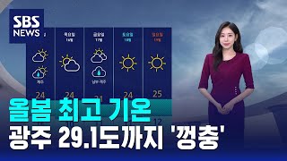 [날씨] 올봄 최고 기온..광주 29.1도까지 '껑충' / SBS
