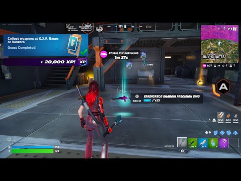 Fortnite - Collect Weapons At O.X.R. Bases Or Bunkers (WEEK 8 Quests Challenges)