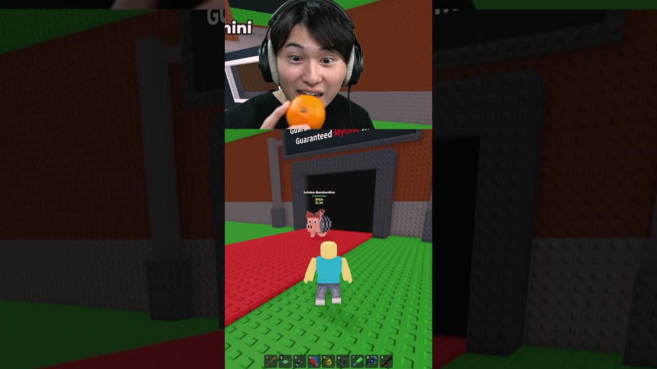 みかんを食べたらオディンディンドゥンが #roblox #stealabrainrot #ロブロックス #ブレインロットを盗む