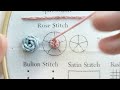 Learning Embroidery Rose Stitch Sample Part3