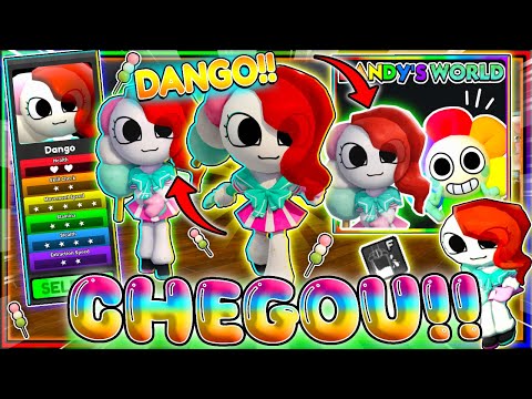 😱JOGAMOS com a TOON DANGO❗😲ELA vai CHEGAR no DANDYS WORLD❗❓ASSISTA AGORA❗🔥 #dandysworld #roblox 👀🍡