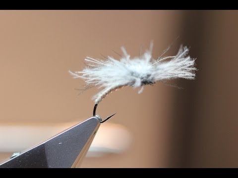 Fly tying video: CDC Parachute with white indicator.