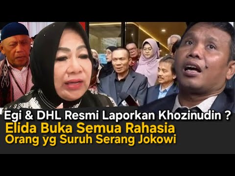 ELIDA NETI BONGKAR SEMUA KEBOBROKAN TIRORIS DAN ORANG YG MENYURUH MEREKA, DHL LAPORKAN KHOZINUDIN