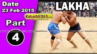 Lakha (ludhiana) Kabaddi Tournament 23 Feb 2015  Part 1 by Kabaddi365.com