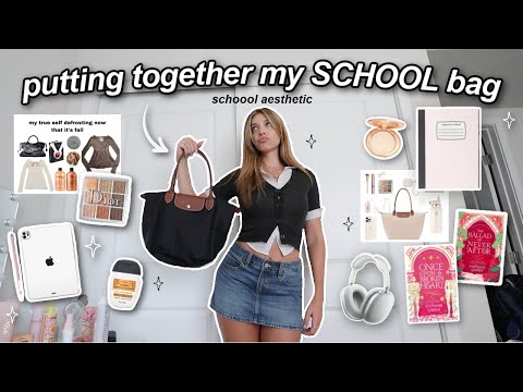 shopping for my SCHOOL BAG! *back to school essentials for the perfect uni bag*