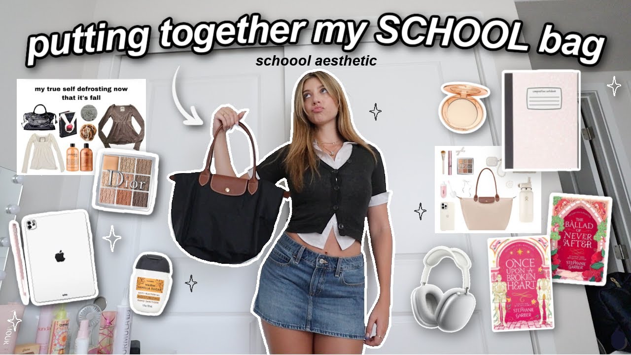 shopping for my SCHOOL BAG! *back to school essentials for the perfect uni bag*