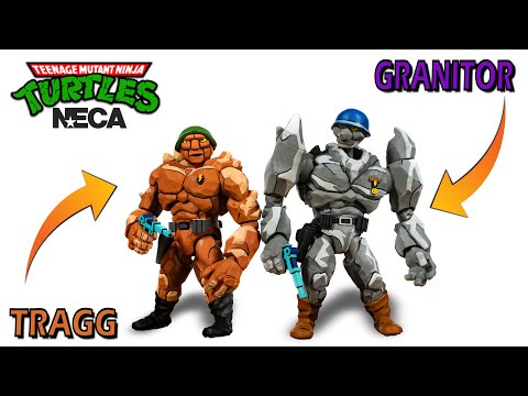 NECA TMNT Tragg and Granitor Cartoon Ninja Turtles Review