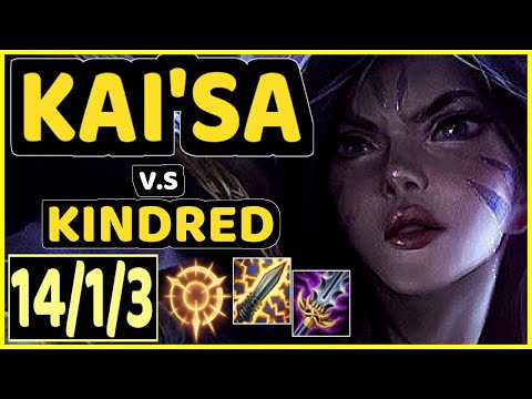 VIPER (KAI'SA) vs KINDRED - 14/1/3 KDA BOTTOM ADC CHALLENGER GAMEPLAY - KR