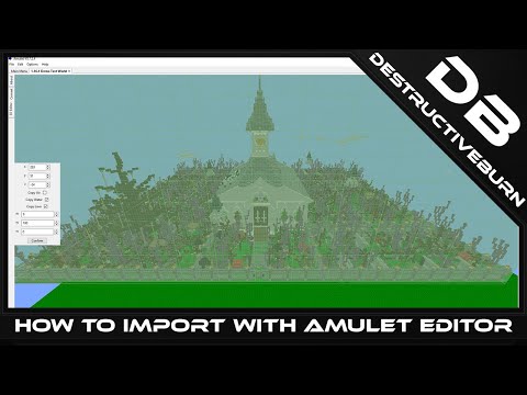 How To Import .schematic To Minecraft With Amulet Editor