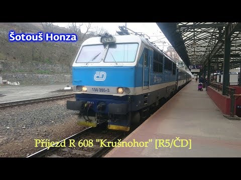 R 608 "Krušnohor" [ČD] - příjezd | Praha hlavní nádraží | 9.3.2019
