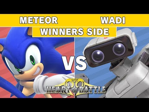 Heart of Battle -  Meteor (Sonic) vs Wadi (R.O.B.) Winners Pools - Smash Ultimate