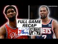76ers vs Nets: Joel Embiid, Kevin Durant get HEATED late [Instant Reaction] | CBS Sports HQ