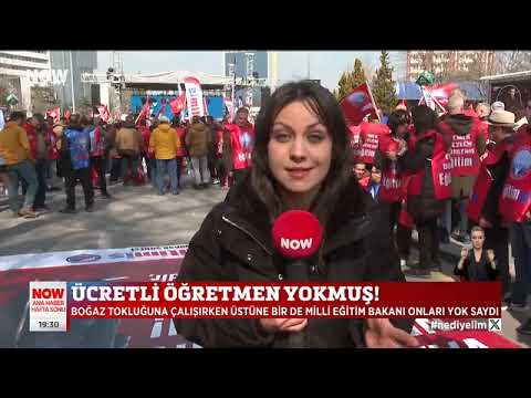 Basında Cumhuriyet ve Emek Mitingi-Now Tv-1 Mart 2025 | EĞİTİM İŞ