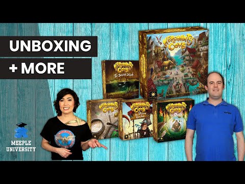 Merchants Cove Board Game and Expansions - Unboxing