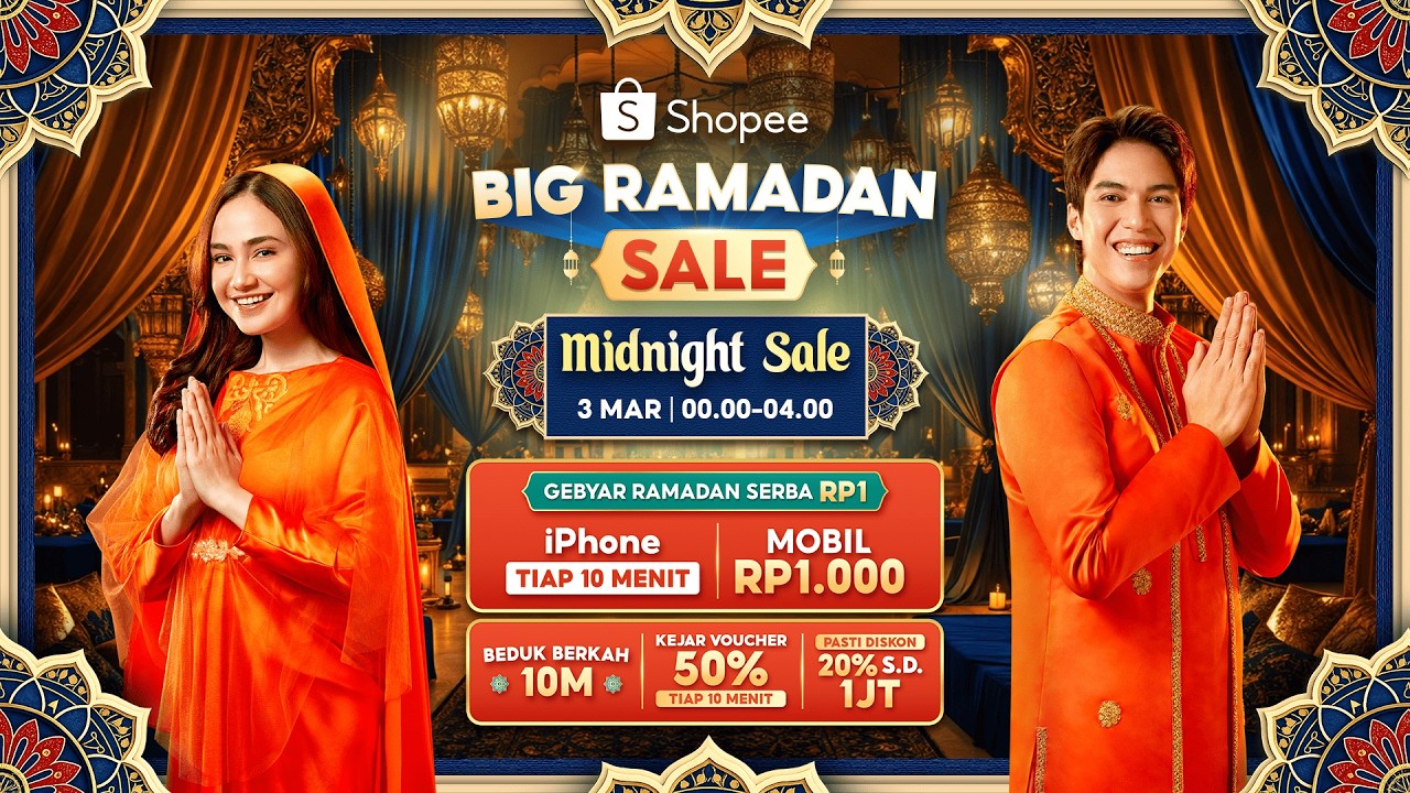 Jangan Lewatkan Ramadan Midnight Sale 3 Maret Jam 00:00-04:00 | Pasang Alarm Sekarang!