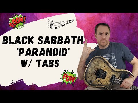 Black Sabbath Paranoid Guitar Lesson + Tutorial