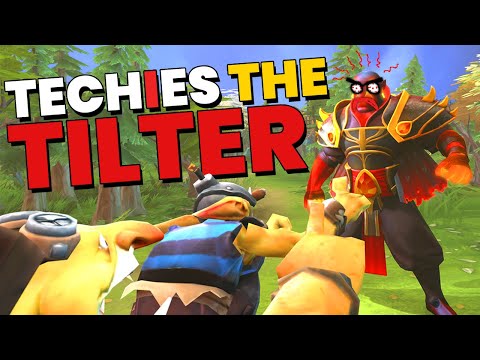 Techies Tilts Ember Spirit - DotA 2 Funny Moments - Powered by AMD