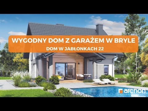 Dom w jabłonkach 22 –  Komfortowy dom z garażem w bryle I ARCHON+ Projekty Domów