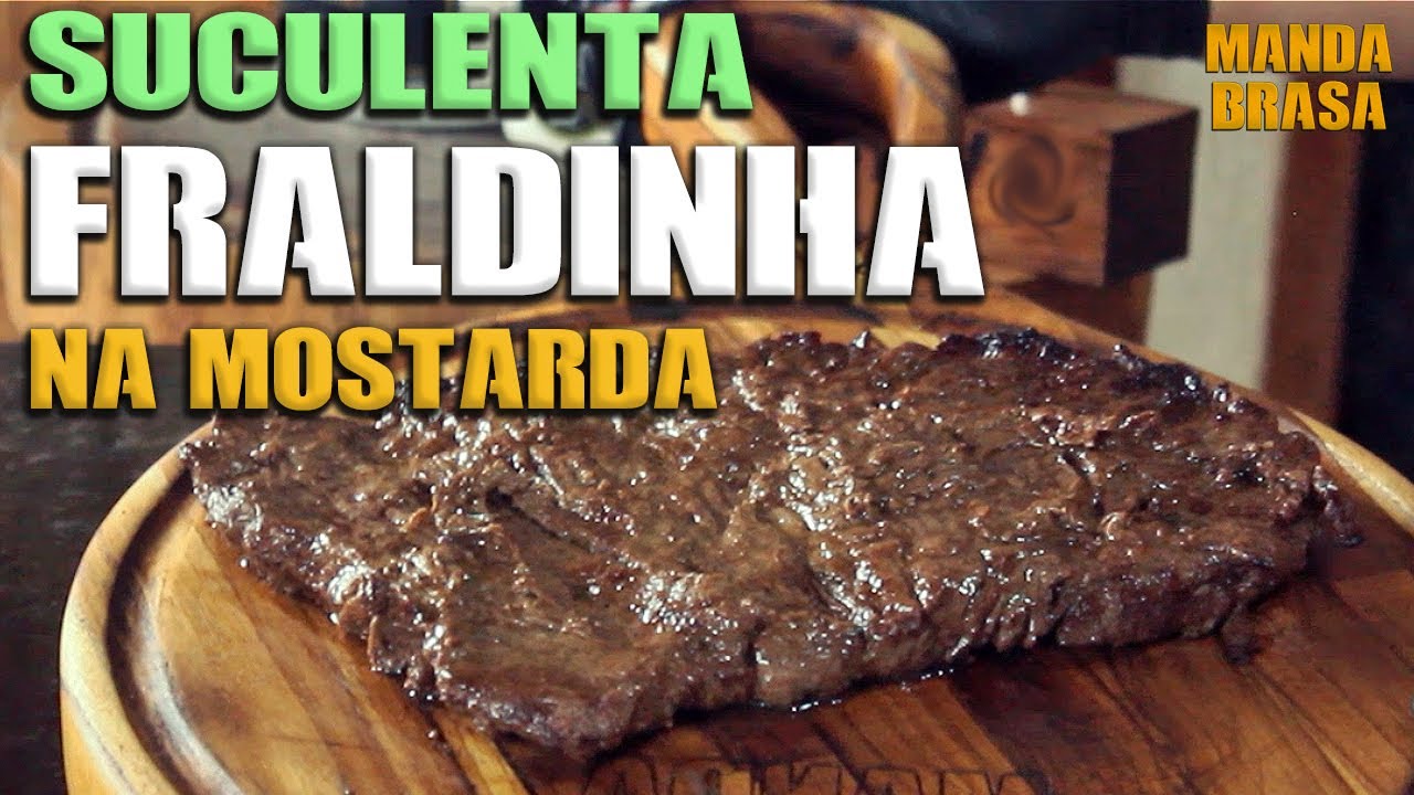 Como fazer fraldinha na churrasqueira! A melhor receita de Fraldinha na Mostarda