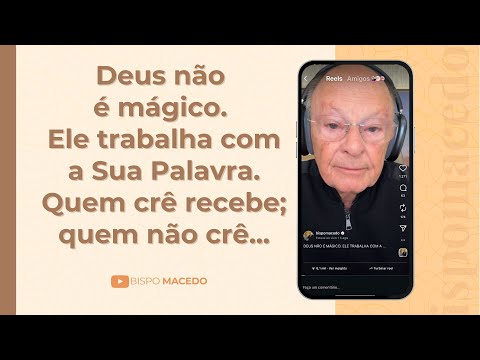 Deus não é mágico. Ele trabalha com a Sua Palavra. Quem crê recebe; quem não crê... - 20/10/25