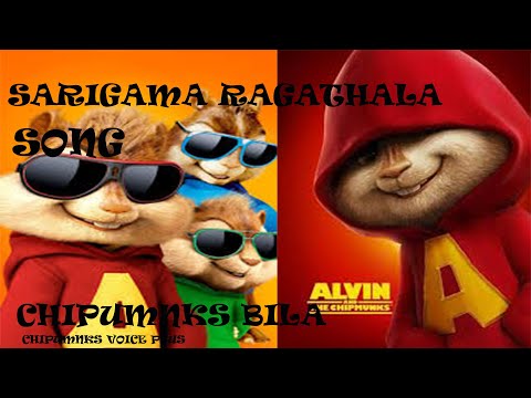 Sarigama ragathala song (chipumnks version)