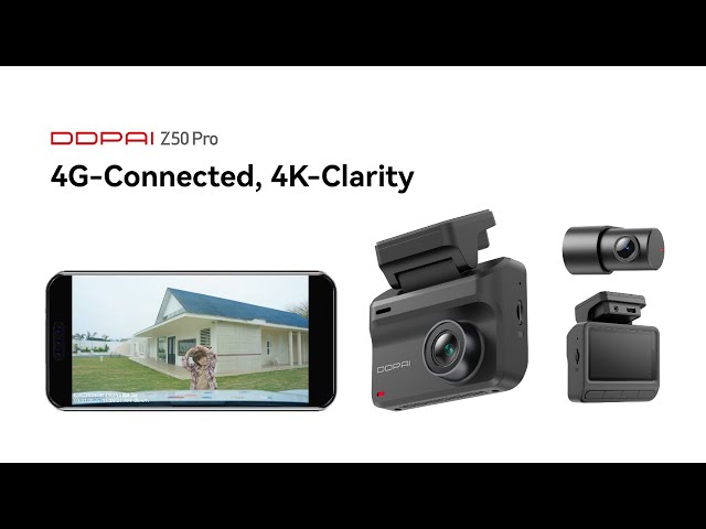 DDPAI - داش كام Z50 pro 4K كاميرا امامية وخلفية لل...