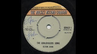 VERY FUNNY Rare Goaldiggers Interview Elton John, Brian, Jimmy, Elton and Eric 45rpm