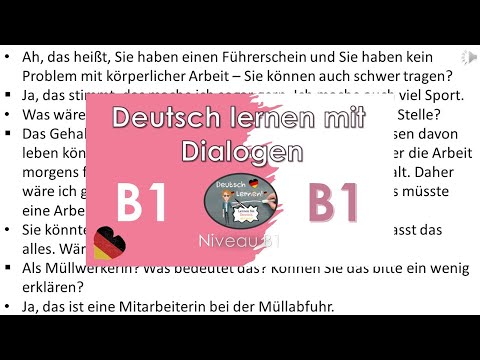 Dialoge B1  | Deutsch lernen durch hören | 2 |