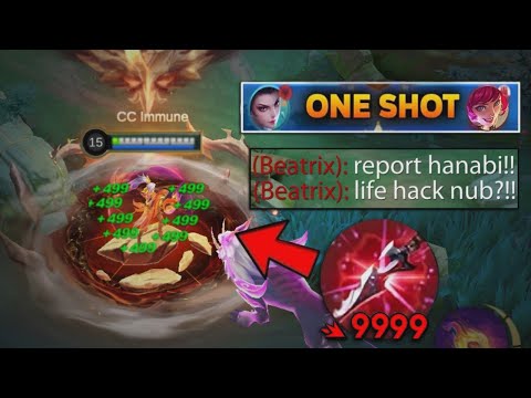 HANABI NEW META FIGHTER EMBLEM LIFESTEAL HACK BUILD💀 (MUST TRY) (hanabi best build 2026!)