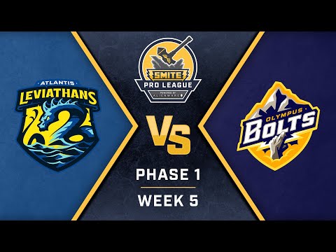 SMITE Pro League Phase 1 Week 5 Atlantis Leviathans vs Olympus Bolts