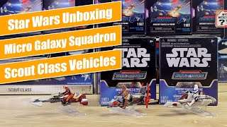 Micro Galaxy Squadron Scout Class Vehicles - Star Wars Unboxing