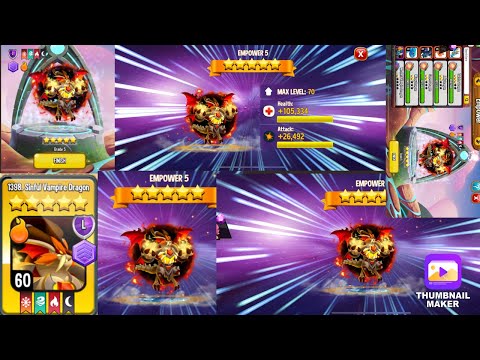 Getting the Sinful Vampire Dragon to e5!!! | DragonCity