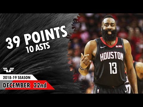 James Harden - 2018.12.22 - Rockets vs Spurs - 39 Pts, 10 Asts - MVP Mode