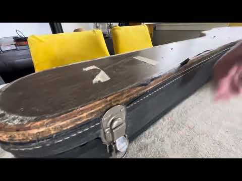 Vintage 1960’s-1970’s Gibson Hardshell EB Bass Case Made in USA Yellow Gold Interior - TLC image 25