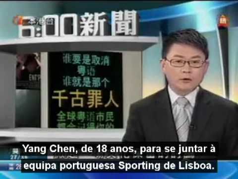 Paulo Futre na televisão chinesa