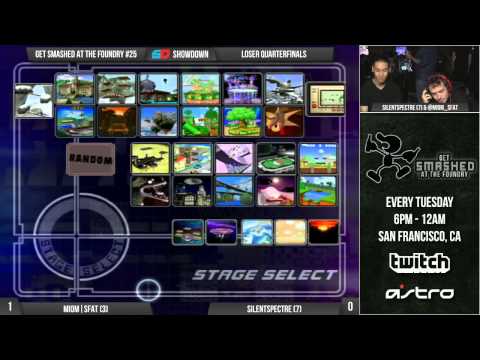 Get Smashed at the Foundry #25 - Loser Quarters: MIOM|SFAT (Fox) vs SilentSpectre (C. Falcon)