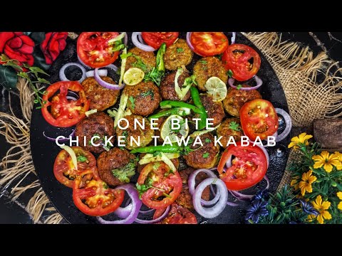 One Bite Chicken Tawa Kababs Recipe | Juicy, Spicy & Easy