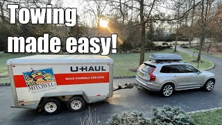 Family SUV versus U-Haul 6x12 Cargo Trailer: overview and towing impressions (Volvo XC90)