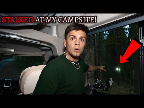 TERRIFYING CAMPING IN MY VAN AT HAUNTED FOREST - STALKED IN FOREST (THE MOST SCARED IVE EVER BEEN)