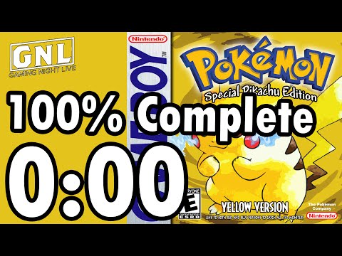 How to beat Pokemon Yellow in 0:00! | SpeedRun Gaming Night Live