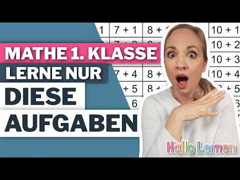 Mathe 1. Klasse - Lerne nur diese Aufgaben