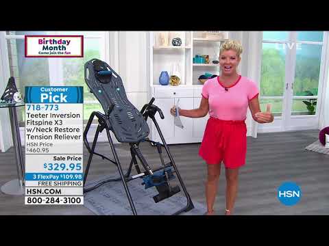 Teeter Inversion Fitspine X3 with Neck Restore Tension R...