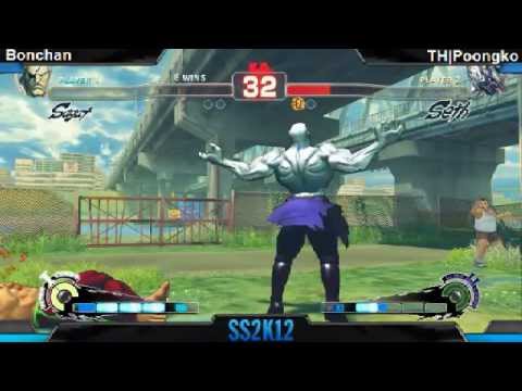 SS2K12 AE2012: Bonchan (Sagat) vs Poongko (Seth)  - Day 1 (Pool Match)